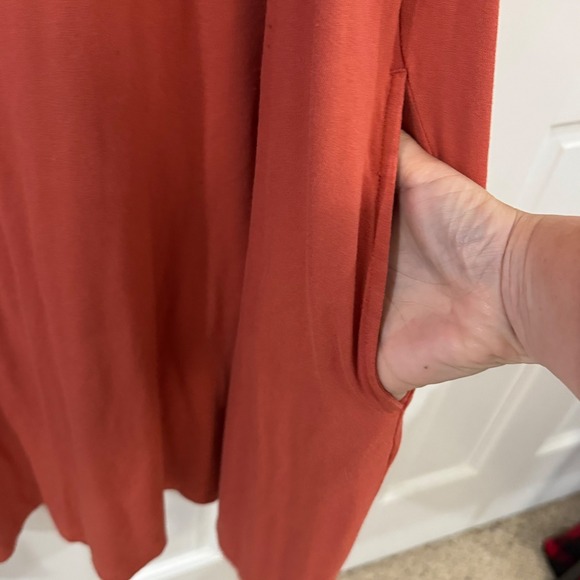 Time and Tru Rust Sleeveless Swing Dress‎ with Pockets - Size XL (16-18) - Picture 2 of 6